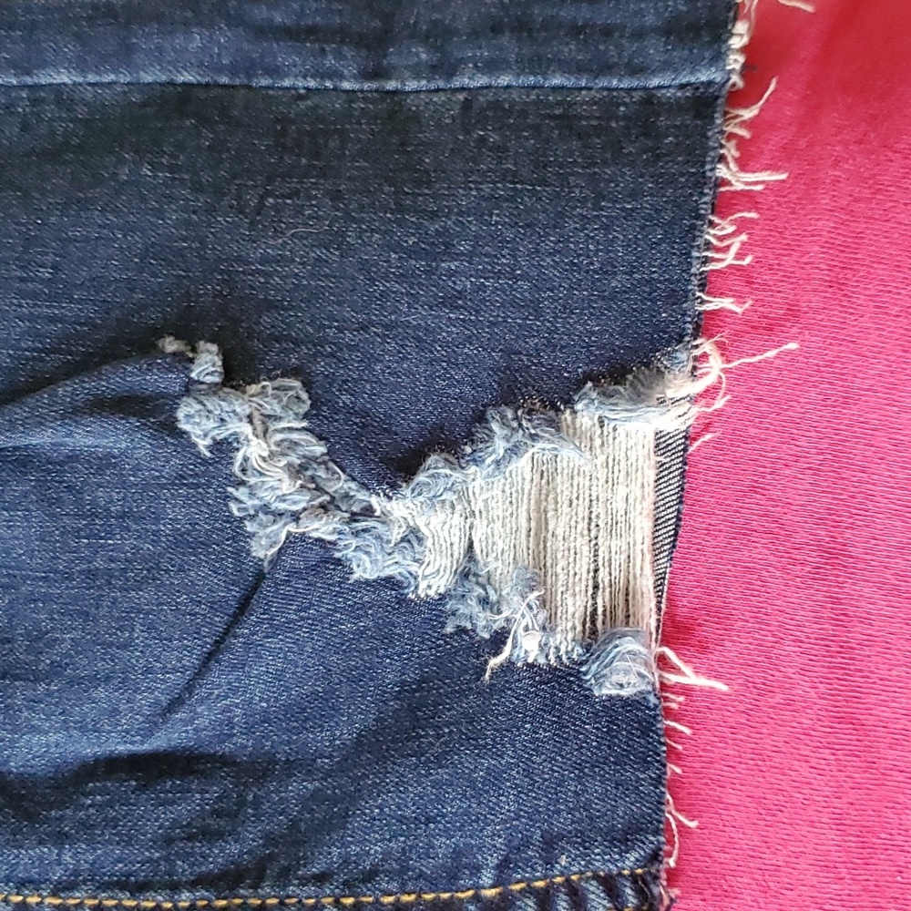 Monkey Ride Distressed Jeans/Dk Blue - Picture 6 of 6